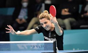 Eliza Samara, în timpul unui meci