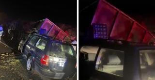 Accident grav în Constanţa. Un mort şi doi răniţi, după impactul dintre o maşină şi un tractor