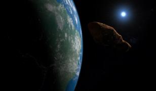 Un asteroid de dimensiunea a trei stadioane de fotbal a trecut astăzi pe lângă Pământ