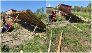 Un bărbat a murit, după ce acoperișul unui șopron s-a prăbușit peste el în Vrancea