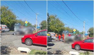 Tragedie pe DN6, în Caraș-Severin. Un bărbat a murit după ce a intrat cu maşina într-un TIR 