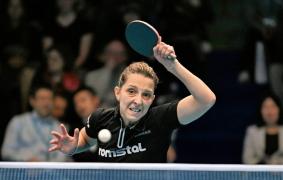 Eliza Samara, în timpul unui meci