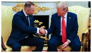 Donald Trump si Karol Nawrocki, întâlnire bilaterală în Biroul Oval