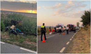 Un tânăr poliţist din Galaţi a făcut zob o căruță, între Pechea şi Rediu: 4 victime, după un impact înfiorător