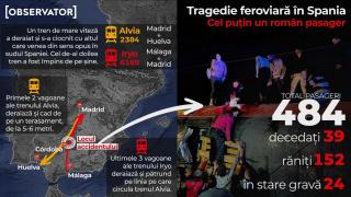 39 de morţi în accidentul feroviar din Spania. Doi români răniţi uşor. Filmul tragediei şi primele ipoteze