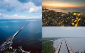 Podul rutier care îți dă senzația că te îndrepți spre capătul lumii. Este cel mai lung din lume