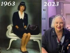Cea mai longevivă stewardesă: are 83 de ani şi se pensionează acum după 63 de ani de zbor