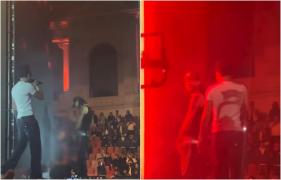 Trapperul Ian, filmat în timp ce urinează pe scenă în timpul concertului de la Arenele Romane