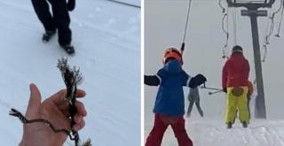 Cablul unui teleschi din Semenic s-a rupt, doi copii au fost răniţi. Al 3-lea a scăpat: A avut noroc cu casca