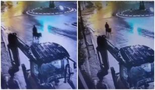 A spart un magazin de bijuterii cu un motostivuitor și a fugit călare pe un măgar. Hoţul: 