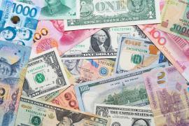 Varietate de bancnote internaționale în întreaga lume pentru rata de schimb valutar