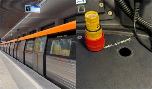 Noul tren Metropolis s-a stricat în probe. Mecanicul de la metrou a rămas cu butonul de frână în mână