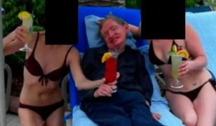 Cine sunt femeile în costum de baie din fotografia controversată cu Stephen Hawking