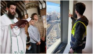 Preot în Anglia în weekend şi muncitor pe şantier de luni până vineri. Povestea românului "bun la toate"