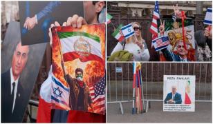 Iranienii din România au protestat la Bucureşti: 