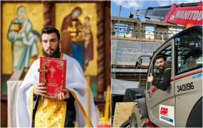 De luni până vineri pe șantier, duminica la altar. Povestea incredibilă a unui preot român din Anglia