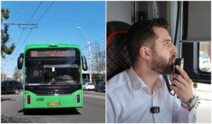 Noile troleibuze Yutong U12 din Capitală, dotate cu alcooltest. Pornesc doar dacă rezultatul e negativ