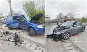 Accident grav între două maşini în Mălăieşti, Prahova. Două persoane au ajuns la spital