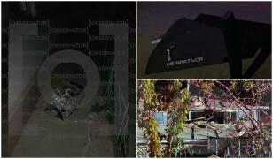 Primele imagini cu drona prăbuşită în Galaţi. DSU: Ar putea avea încărcătură explozivă. Mesajul inscripţionat