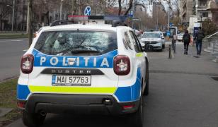 Maşină a Poliţiei Române