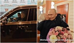 Putin a mers cu SUV-ul Aurus la un hotel din Moscova pentru a se întâlni cu fosta lui profesoară