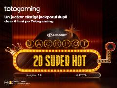 (P) Un jucător Totogaming a câștigat Jackpotul Amusnet după doar 6 luni pe platformă