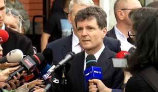 Nicuşor Dan, la Galaţi: Drona a fost deviată de apărarea Ucrainei. Avea cel puţin 30 kg de explozibil