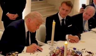 Momentul în care Trump semnează acordul de pace dintre SUA şi Iran la Versailles. VIDEO