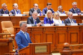 Adrian Veștea, discurs în parlament la votul de învestire