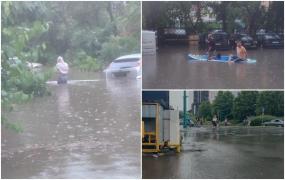 Ploile au făcut ravagii în 7 județe: străzi inundate, copaci căzuți și zeci de oameni evacuați