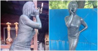 Statuetă furată din patrimoniul cultural al Germaniei, găsită în curtea unui bărbat din Buzău