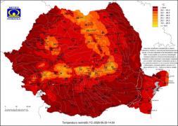 Orașul din România unde s-au resimțit 44 de grade la umbră la ora 14