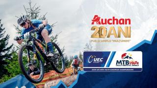 (P) Auchan susține viitorii campioni la ciclism la Cheile Grădiștei, gazda Campionatului European MTB Tineret