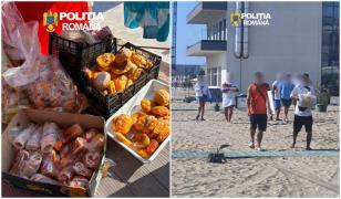 Razie în Eforie. Vânzătorii ambulanți, amendați cu peste 200.000 de lei şi lăsaţi fără gogoşi şi cozonaci