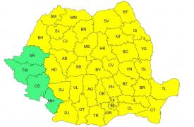 Nouă avertizare ANM: cod galben de vijelii în majoritatea ţării. 37 de judeţe afectate