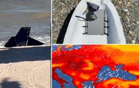Bucăţi de dronă, găsite şi la Olimp. Explicaţia pentru care plajele româneşti sunt "invadate" de drone