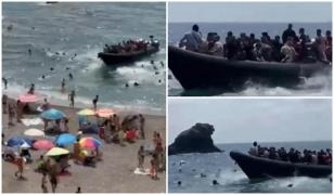 Stațiunea în care turiştii s-au trezit din senin asaltați de zeci de migranți