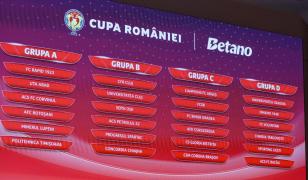 Cupa României: Craiova-Dinamo și CFR Cluj-U Cluj, în grupe. Programul meciurilor