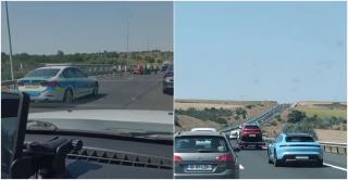Trafic restricţionat pe A2, la Cernavodă, după un accident cu 6 maşini