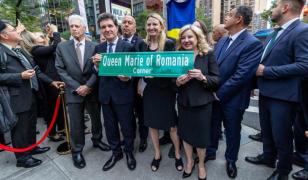 Nicuşor Dan şi Mirabela Grădinaru, la inaugurarea intersecţiei 