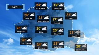 Vremea de mâine 28 septembrie. Unde ajung temperaturile la 26 de grade și în ce zone va ploua