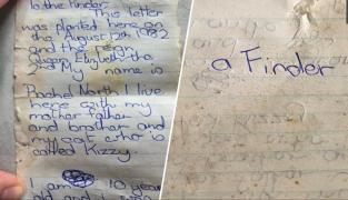 Scrisoarea unei fetițe de 10 ani, găsită după 44 de ani ascunsă sub o scară: 