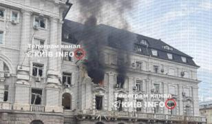Sediul serviciului secret ucrainean din Kiev, lovit de o dronă rusească. Zelenski cere un răspuns 