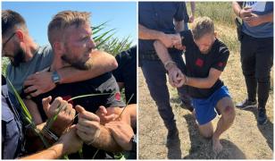 Fugarul care a spart filtrele poliţiei bulgare, prins pe un câmp din Dolj. Moldoveanul rănise 2 agenţi