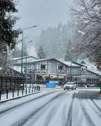 Ninge în Brașov și Predeal. Suntem în luna noiembrie, dar au căzut deja primii fulgi de zăpadă. Meteorologii au anunțat cod galben de precipitații și vânt / FOTO