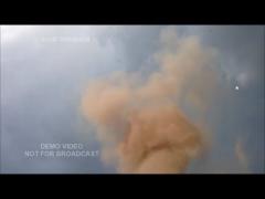 VIDEO! Clipe de coşmar! A fost lovit de fulger. Întreaga scenă a fost filmată