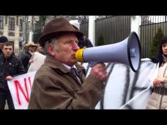 Moldovenii au ieşit în stradă pentru a susţine Ucraina!