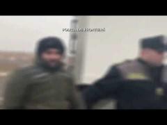 Metodă INEDITĂ de trecere a fronteriei: Vezi cum a încercat să iasă din ţară un turc (VIDEO)