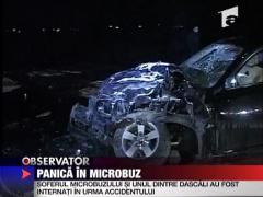 Panica in microbuz