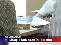 Lasati fara bani in conturi
